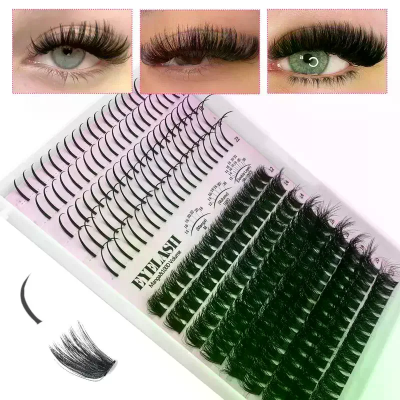 Eyelash Extension Volume Lashes - 래쉬 클러스터 키트 래쉬 스파이크 속눈썹