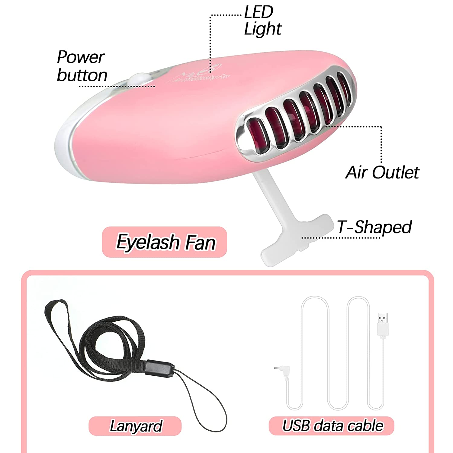 3 in 1 USB 에어컨 속눈썹 팬 건조기, 속눈썹  - Eyelash Extension Volume Lashes 리뷰 및 가격