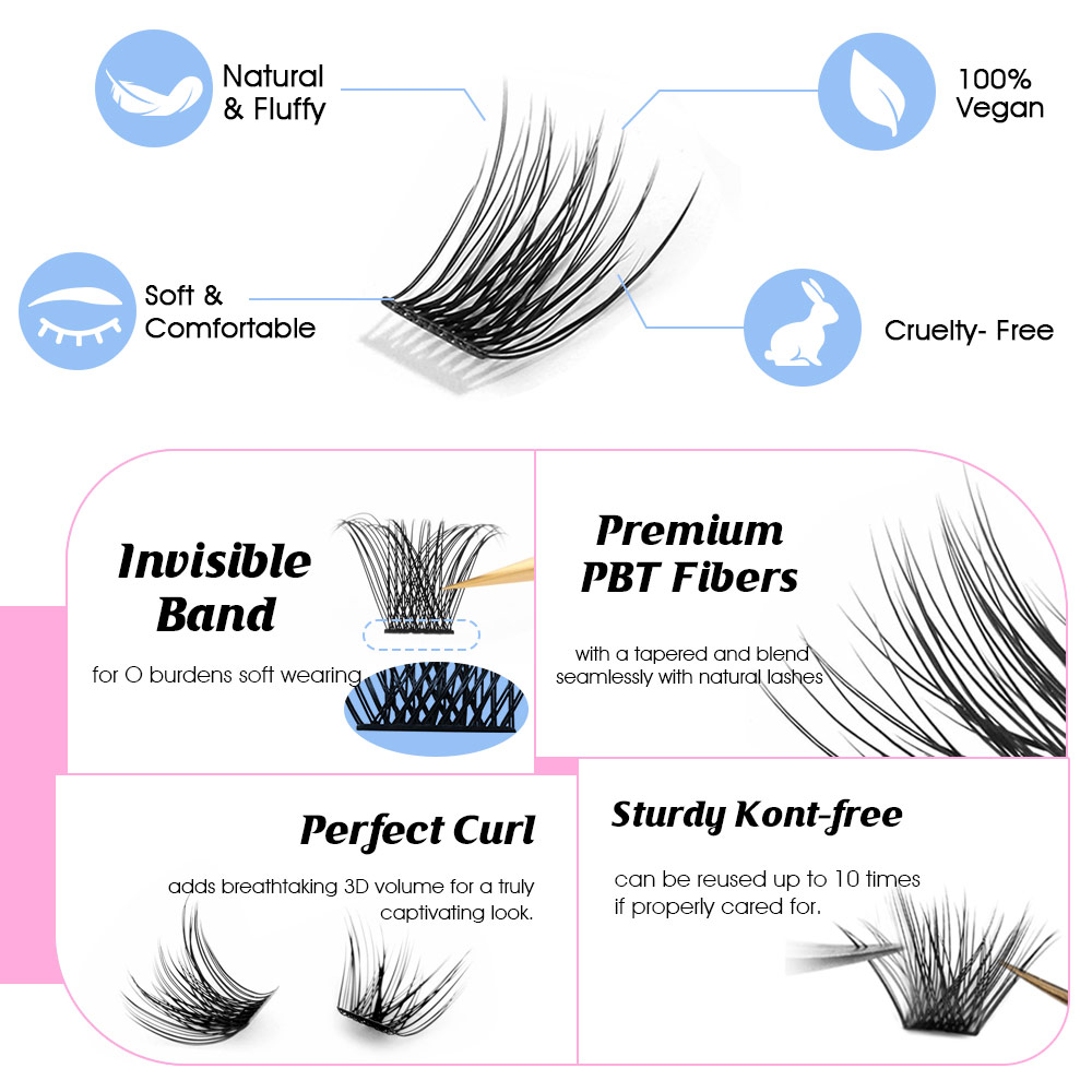 YUANZHIJIE 새로운 DIY 클러스터 가짜 속눈썹 - Eyelash Extension Supernatural 리뷰 및 가격