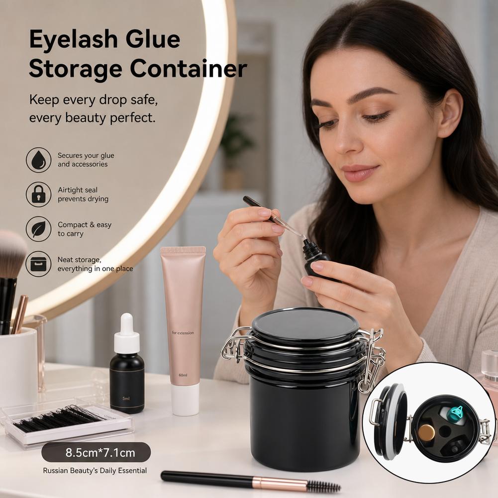 속눈썹 접착제 보관 탱크 밀폐형 용기 활성탄 방습 속눈 - Eyelash Extension Usa 리뷰 및 가격