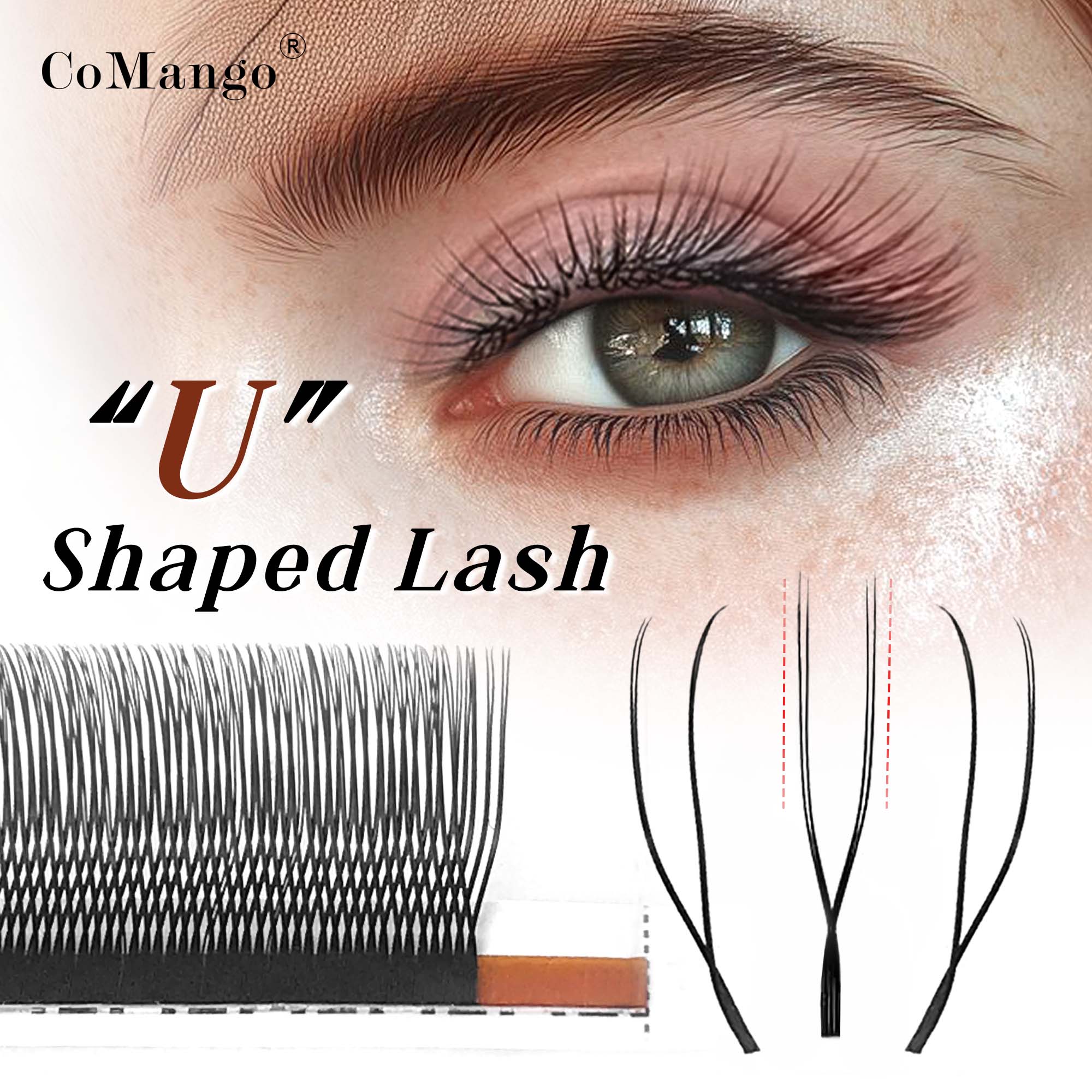 천연 인조 속눈썹 U 속눈썹 모양 슈퍼 소프트 속눈썹  - Eyelash Extension Supernatural 리뷰 및 가격